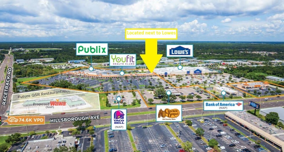 8975 Race Track Rd, Tampa, FL for sale - Aerial - Image 1 of 1