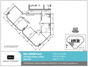 255 Queens Ave, London, ON for lease Floor Plan- Image 1 of 1