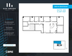 1315 W 22nd St, Oak Brook, IL for lease Floor Plan- Image 1 of 1
