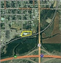1001 S 7th St, Clinton, OK - AERIAL  map view