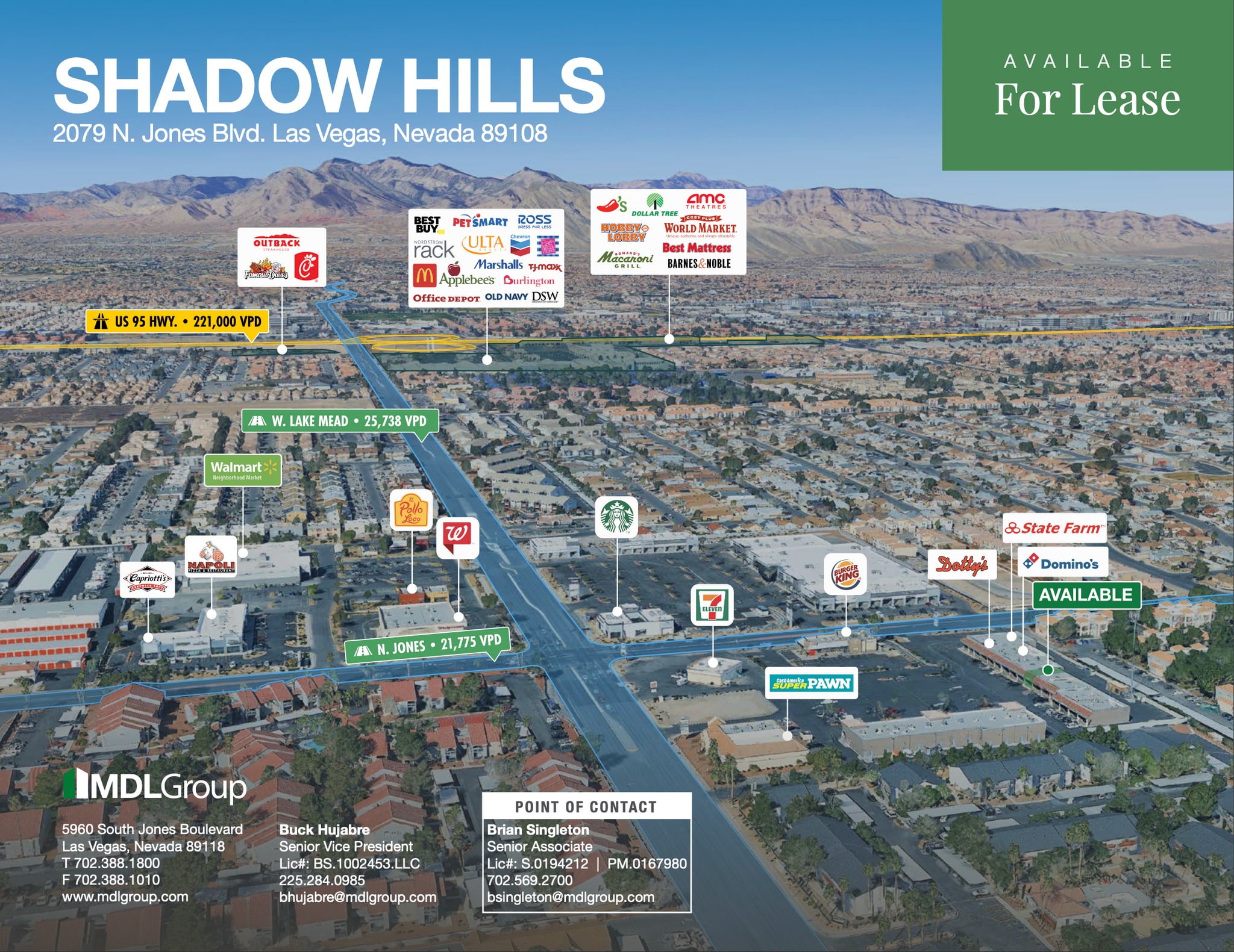 2001 N Jones Blvd, Las Vegas, NV for lease Aerial- Image 1 of 5