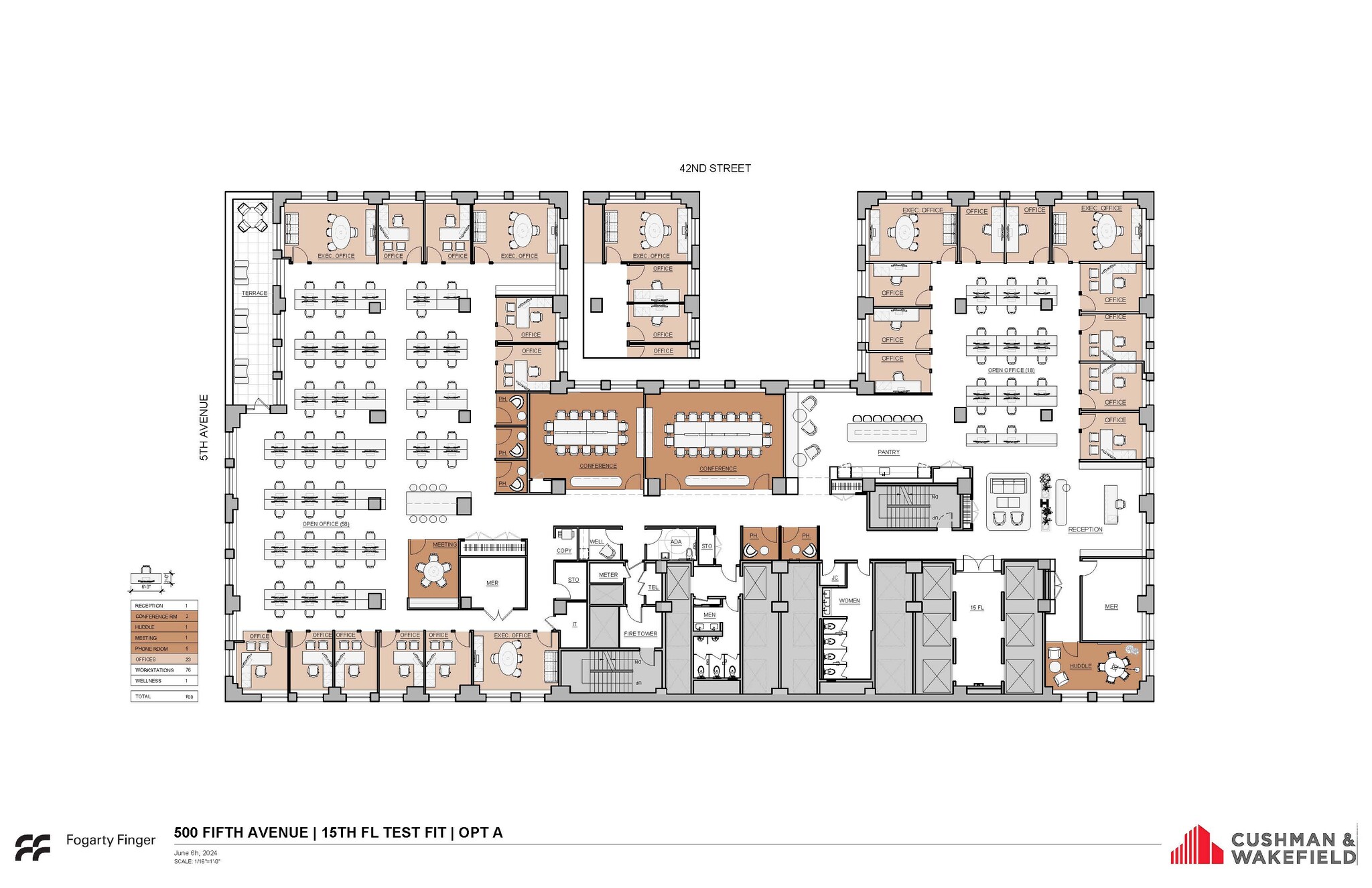 500 Fifth Ave, New York, NY for lease Floor Plan- Image 1 of 2