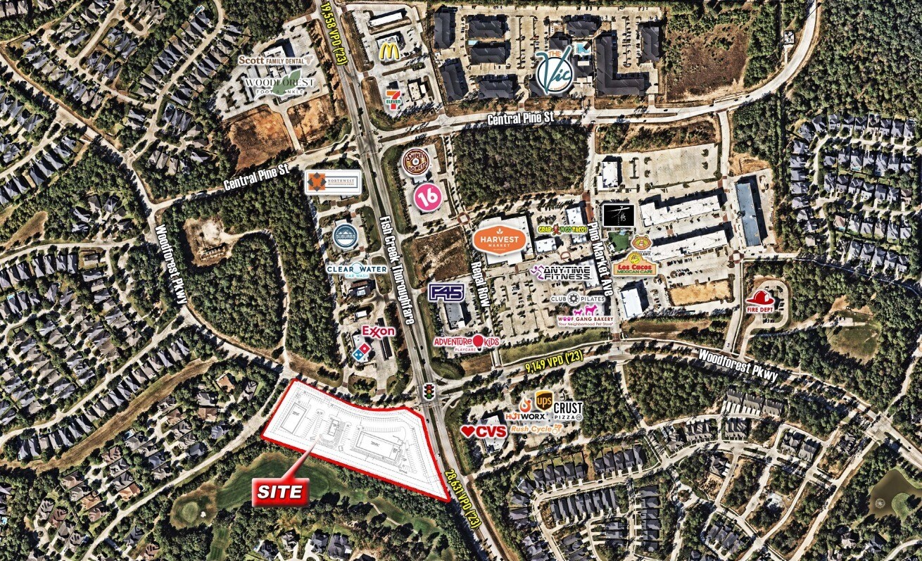 SWC of Fish Creek Thoroughfare and Woodforest Pkwy, Montgomery, TX for sale Primary Photo- Image 1 of 1