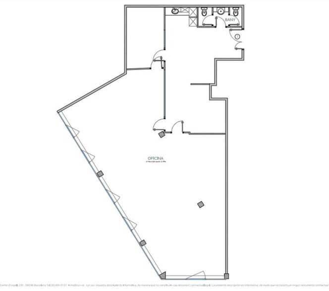 Office in Barcelona, BAR for lease - Site Plan - Image 1 of 5