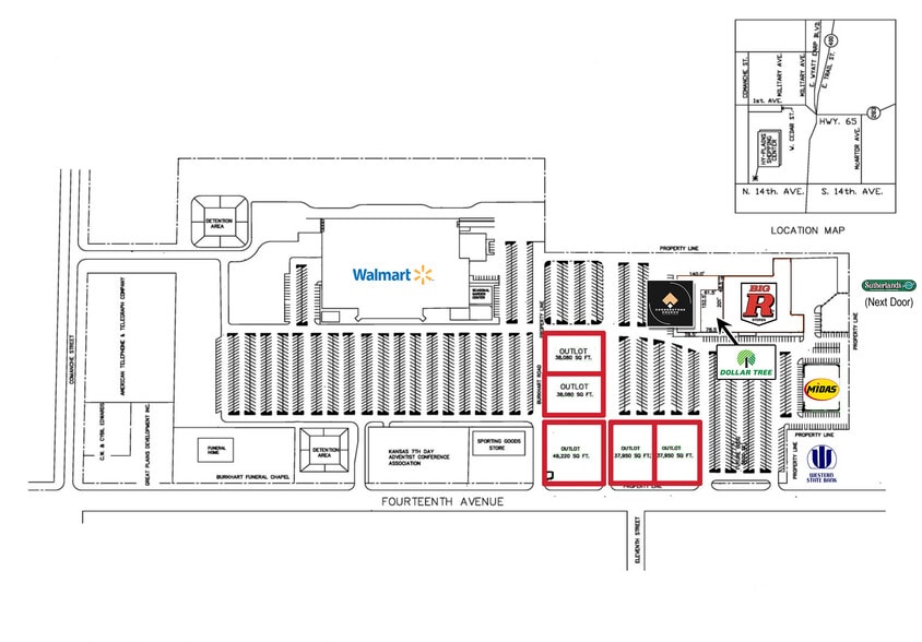 2101 14th Ave, Dodge City, KS for lease - Aerial - Image 3 of 5