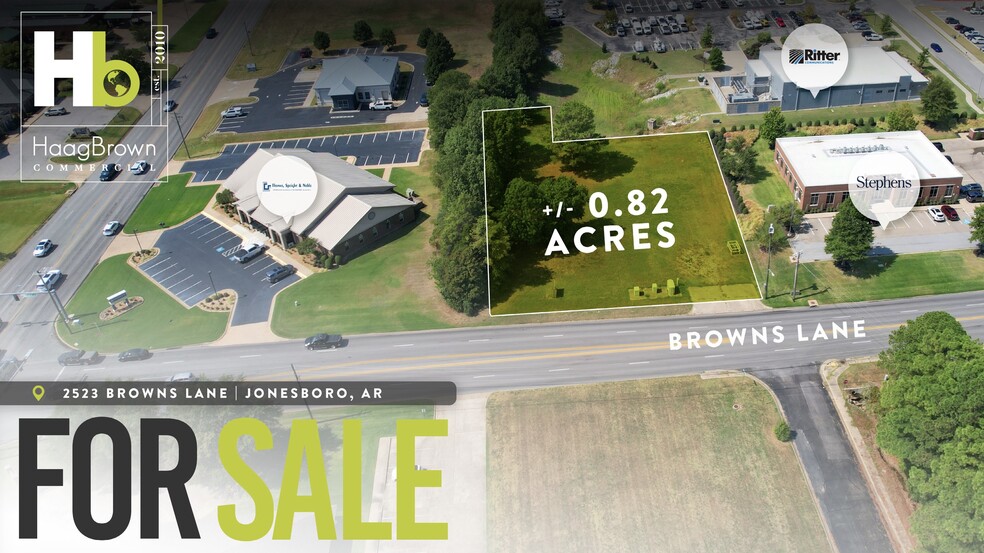 2523 Browns Ln, Jonesboro, AR for sale - Aerial - Image 1 of 3