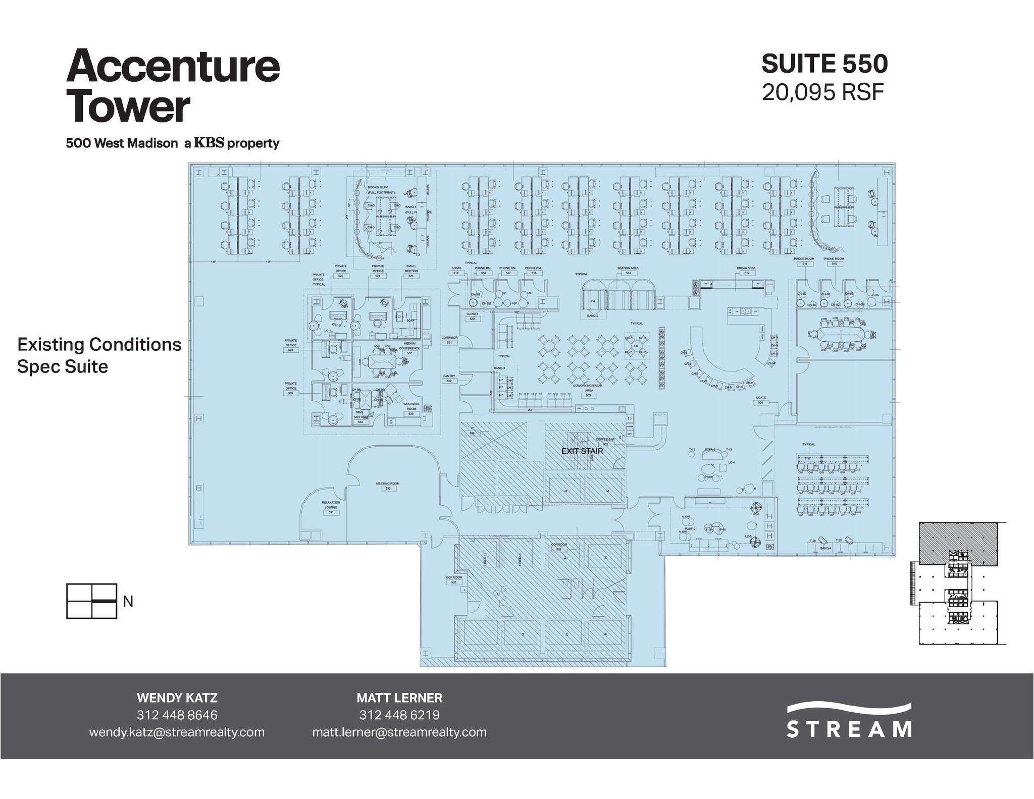 500 W Madison St, Chicago, IL for lease Floor Plan- Image 1 of 6