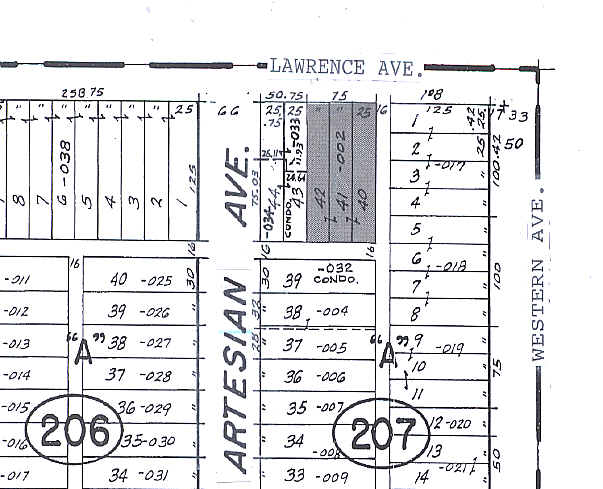 2415-2421 W Lawrence Ave, Chicago, IL for lease - Plat Map - Image 2 of 6