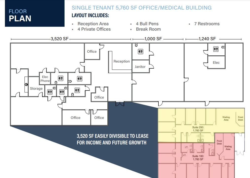 7509 N 35th Ave, Phoenix, AZ for lease Floor Plan- Image 1 of 1