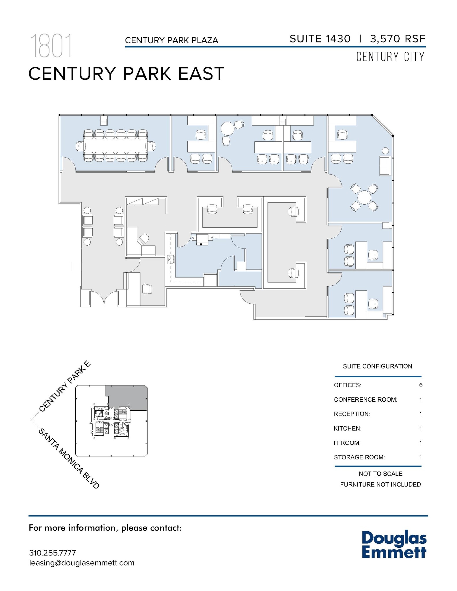 1801 Century Park E, Los Angeles, CA for lease Floor Plan- Image 1 of 1