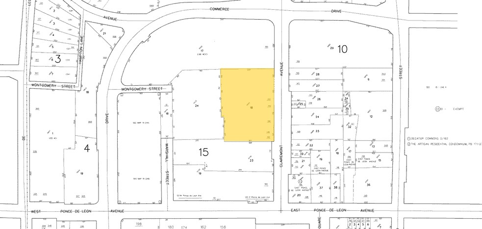 130 Clairemont Ave, Decatur, GA for sale - Plat Map - Image 1 of 1