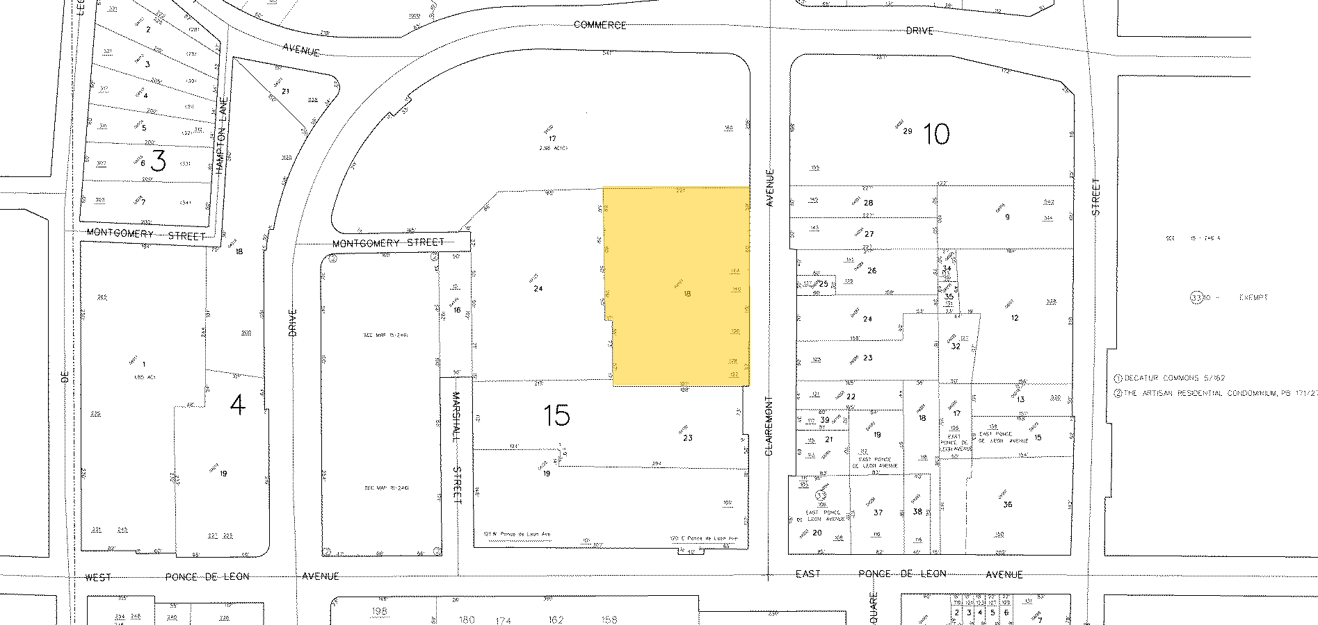 130 Clairemont Ave, Decatur, GA for sale Plat Map- Image 1 of 1