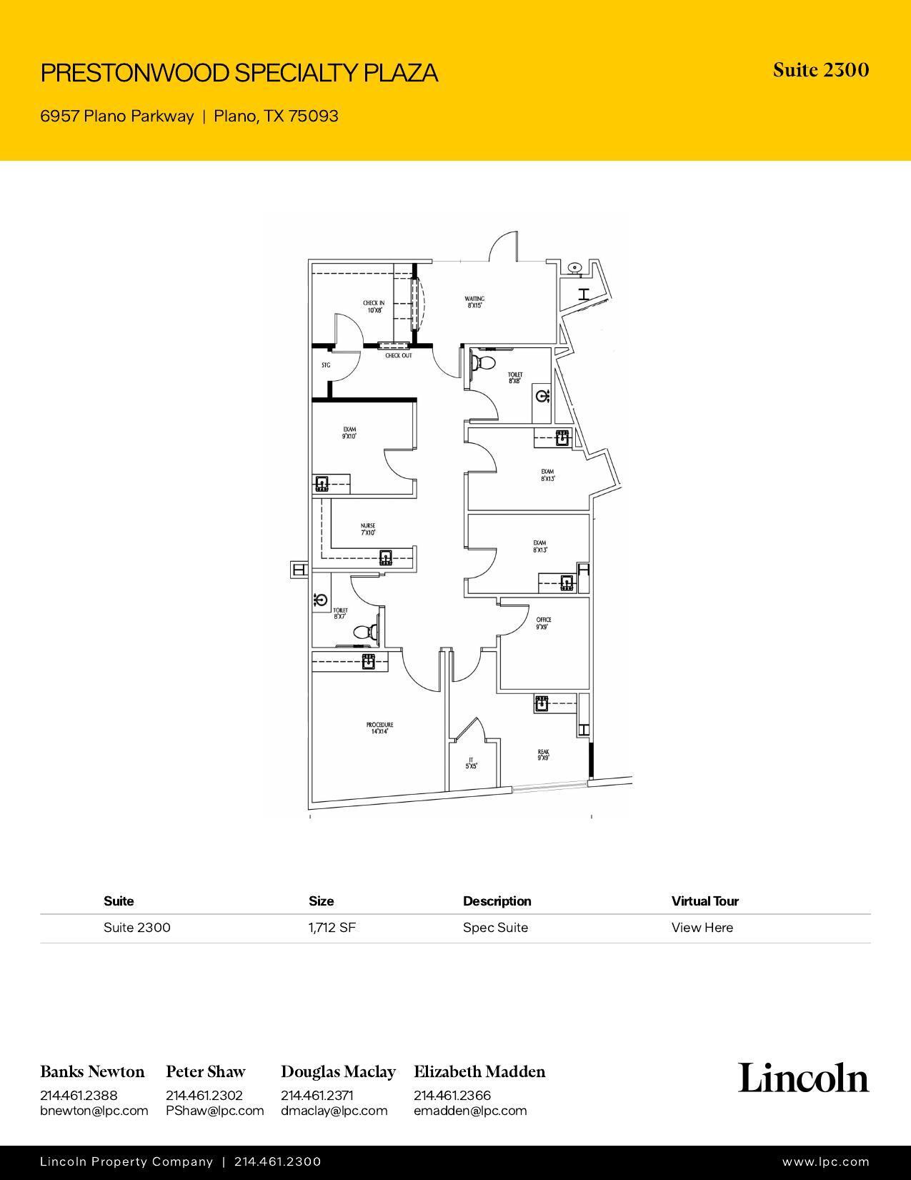 6957 W Plano Pky, Plano, TX for lease Floor Plan- Image 1 of 1