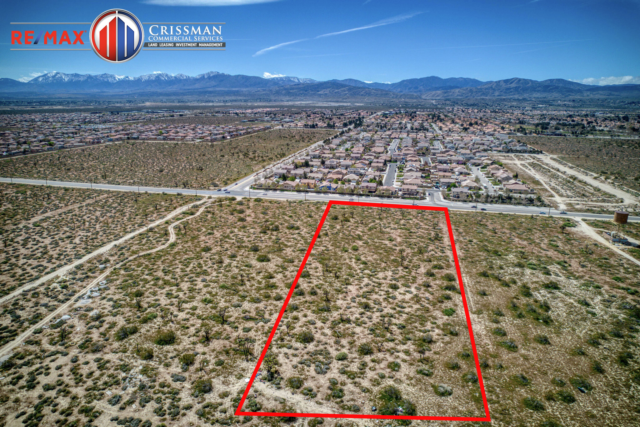 East Palmdale Blvd and 58th East Blvd, Palmdale, CA for sale Aerial- Image 1 of 2