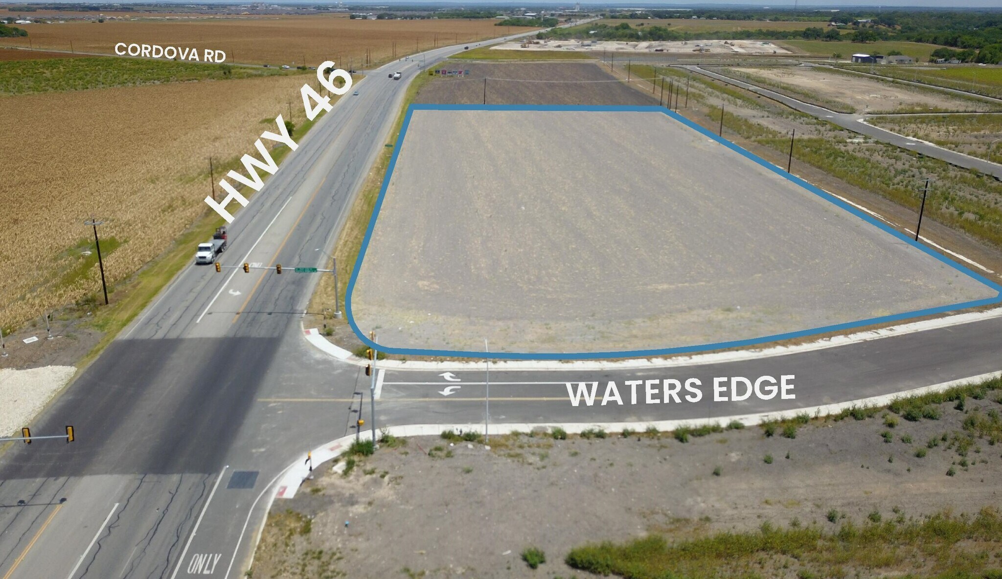 Highway 46, Seguin, TX for sale Aerial- Image 1 of 1