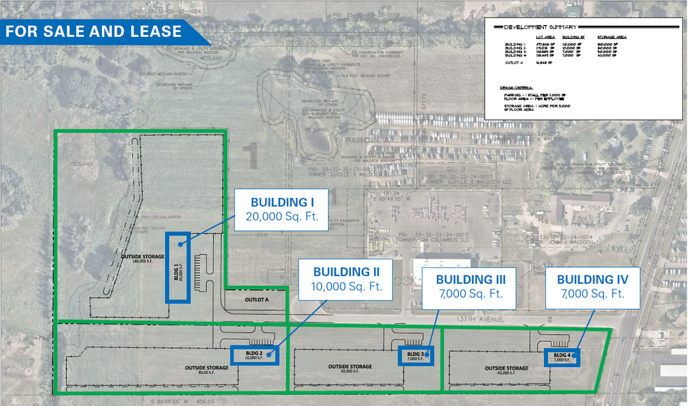 XXX 137th Avenue NE, Columbus, MN for lease - Site Plan - Image 1 of 1