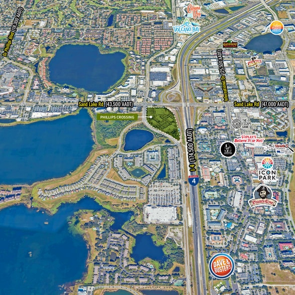 8003-8081 Turkey Lake Rd, Orlando, FL for lease - Aerial - Image 3 of 14