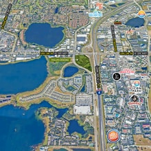 8003-8081 Turkey Lake Rd, Orlando, FL - AERIAL  map view