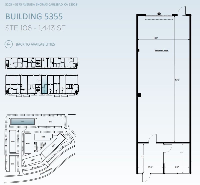 5205 Avenida Encinas, Carlsbad, CA for lease Floor Plan- Image 1 of 1