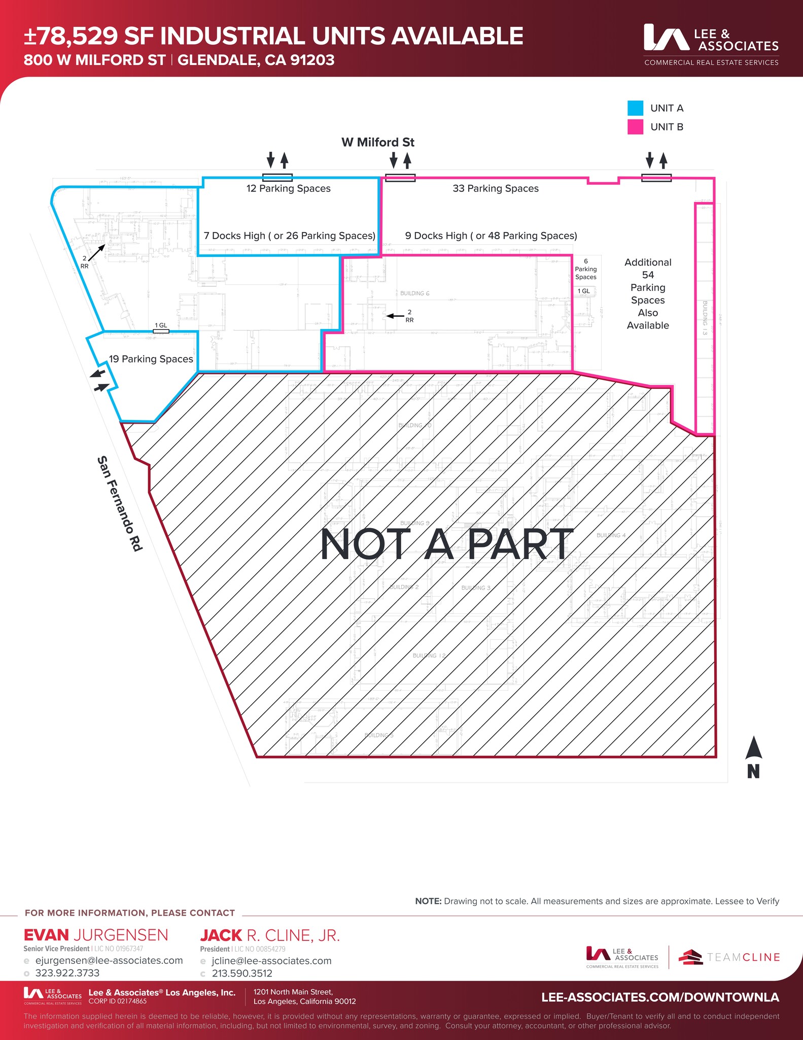 800 W Milford St, Glendale, CA for lease Site Plan- Image 1 of 1