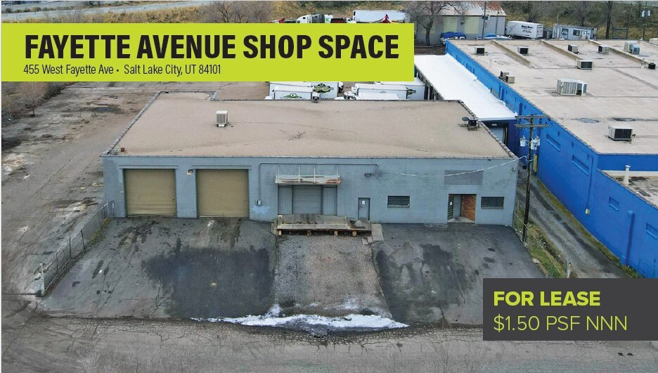 455 W Fayette Ave, Salt Lake City, UT for lease - Building Photo - Image 1 of 6