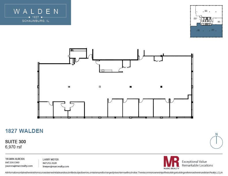 1827 Walden Office Sq, Schaumburg, IL for lease Floor Plan- Image 1 of 7