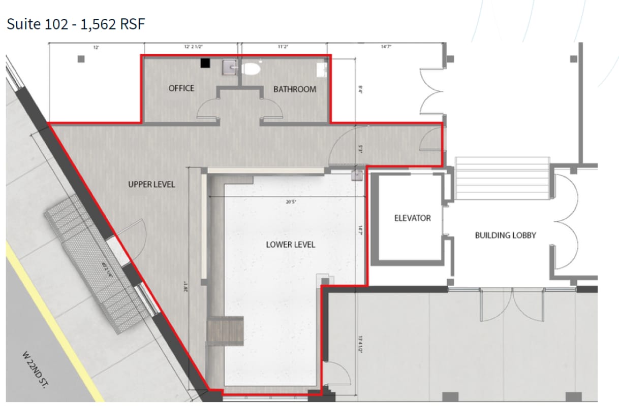 2020 Baltimore Ave, Kansas City, MO for lease Floor Plan- Image 1 of 4