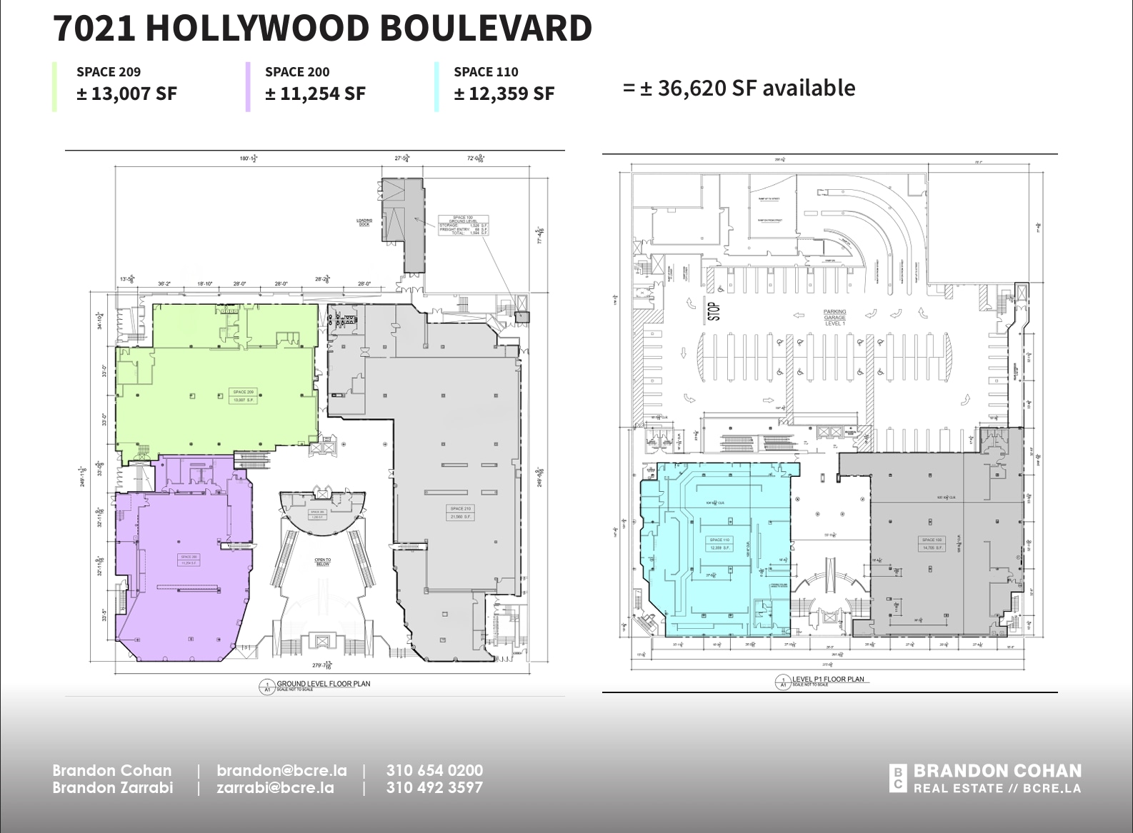 7021 Hollywood Blvd, Los Angeles, CA for lease Floor Plan- Image 1 of 1