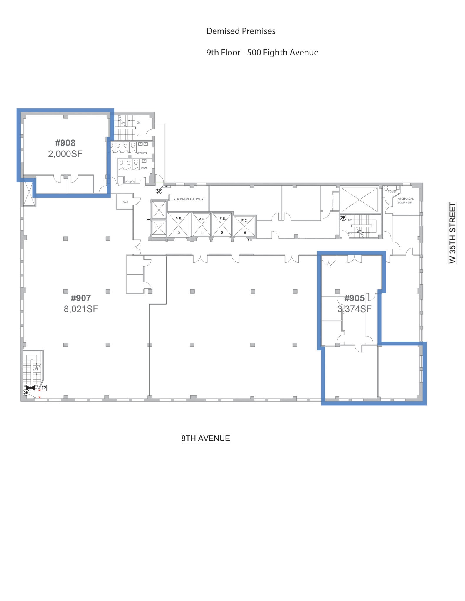 500 Eighth Ave, New York, NY for lease Interior Photo- Image 1 of 3