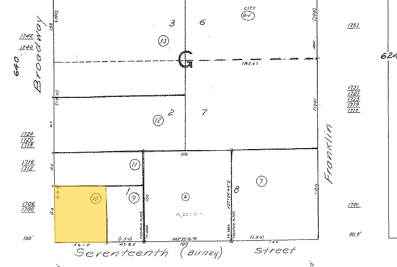 1700 Broadway, Oakland, CA for sale - Plat Map - Image 1 of 1