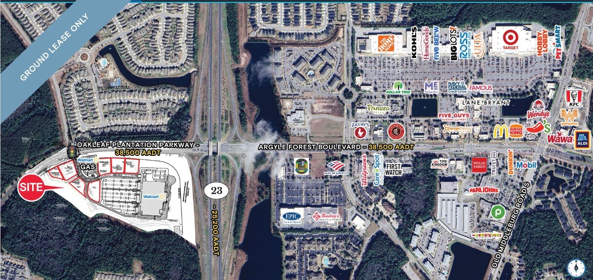 SWC Oakleaf Plantation Pky & Cecile Commerce Center Pk, Jacksonville, FL for lease Building Photo- Image 1 of 2