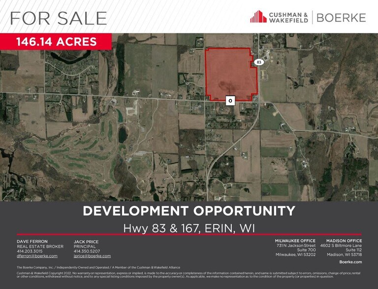 Hwy 83 & 167, Erin, WI 53027