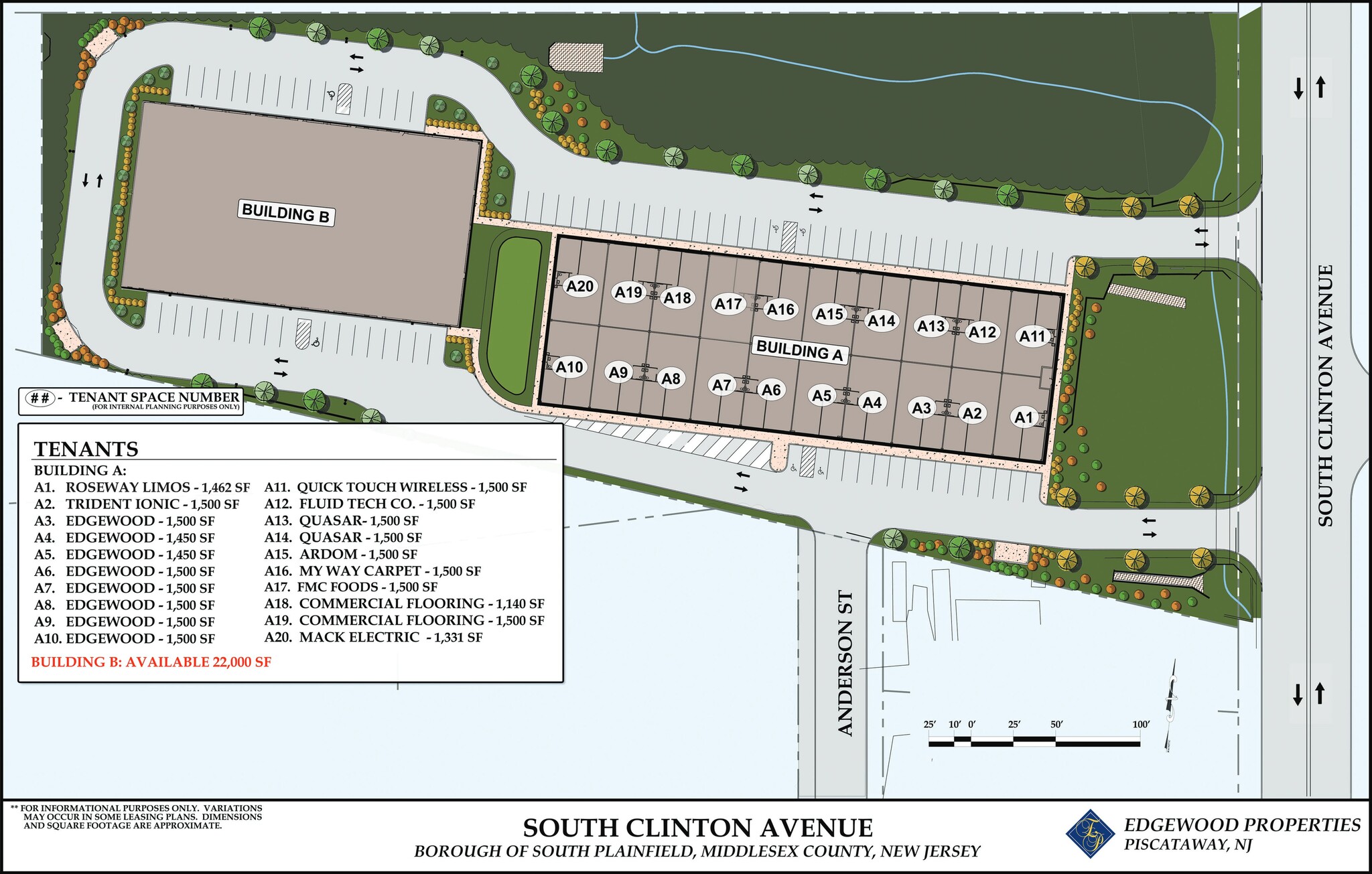 3301-3393 S Clinton Ave, South Plainfield, NJ for lease Site Plan- Image 1 of 1