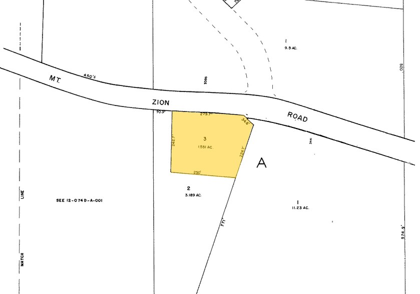 3441 Mount Zion Rd, Stockbridge, GA for lease - Plat Map - Image 2 of 4