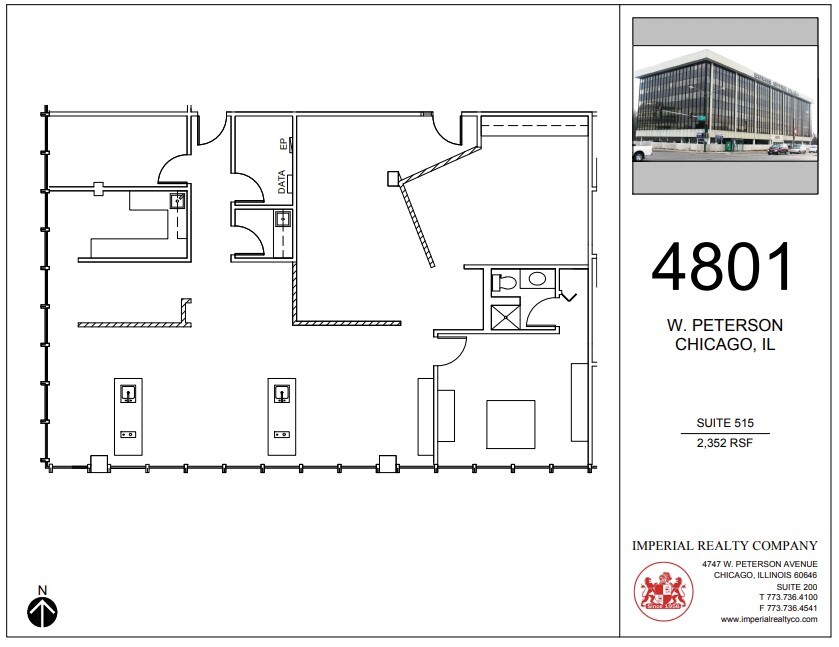 4801 W Peterson Ave, Chicago, IL for lease Floor Plan- Image 1 of 5