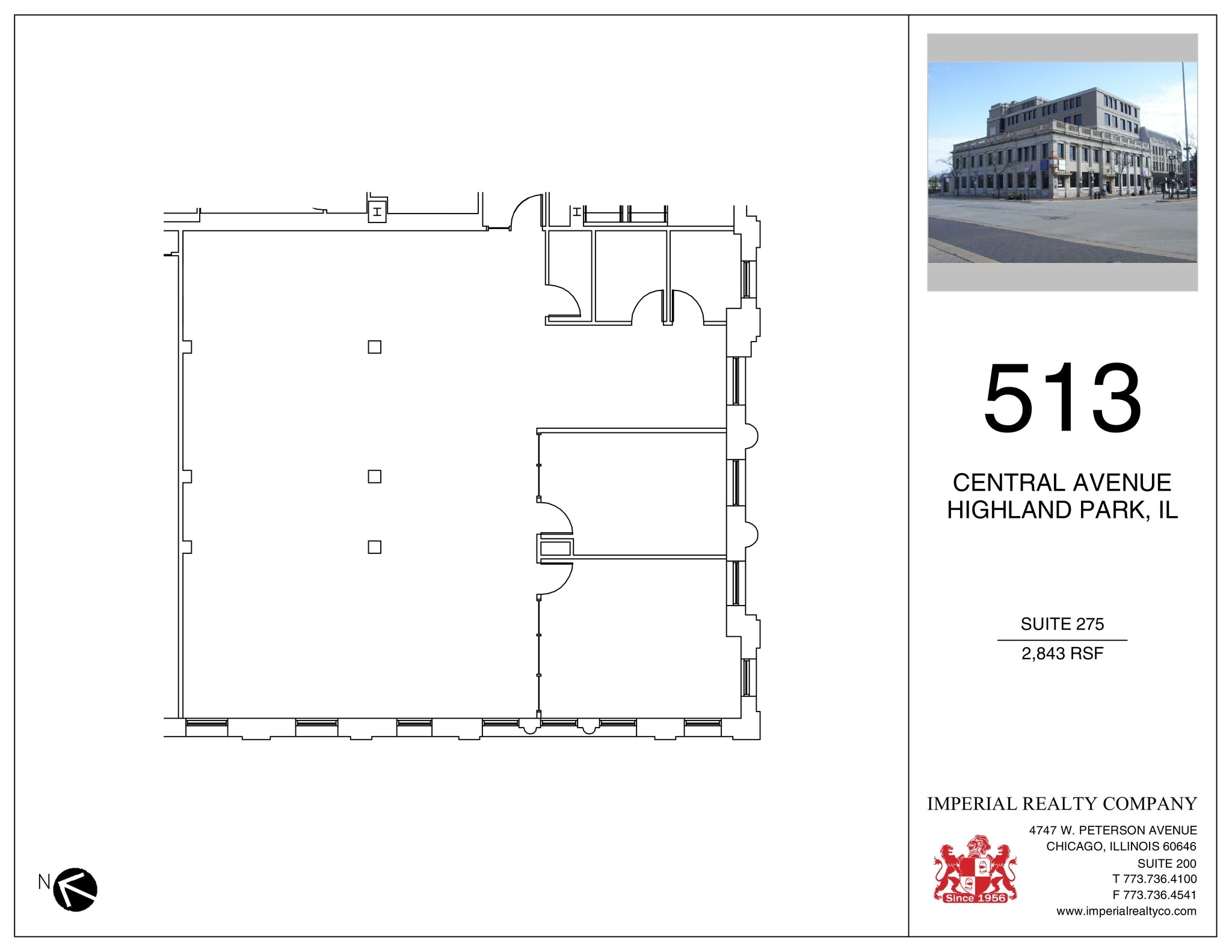 513 Central Ave, Highland Park, IL for lease Site Plan- Image 1 of 2