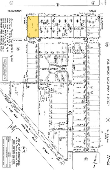 3114 Telegraph Rd, Ventura, CA for lease - Plat Map - Image 3 of 3