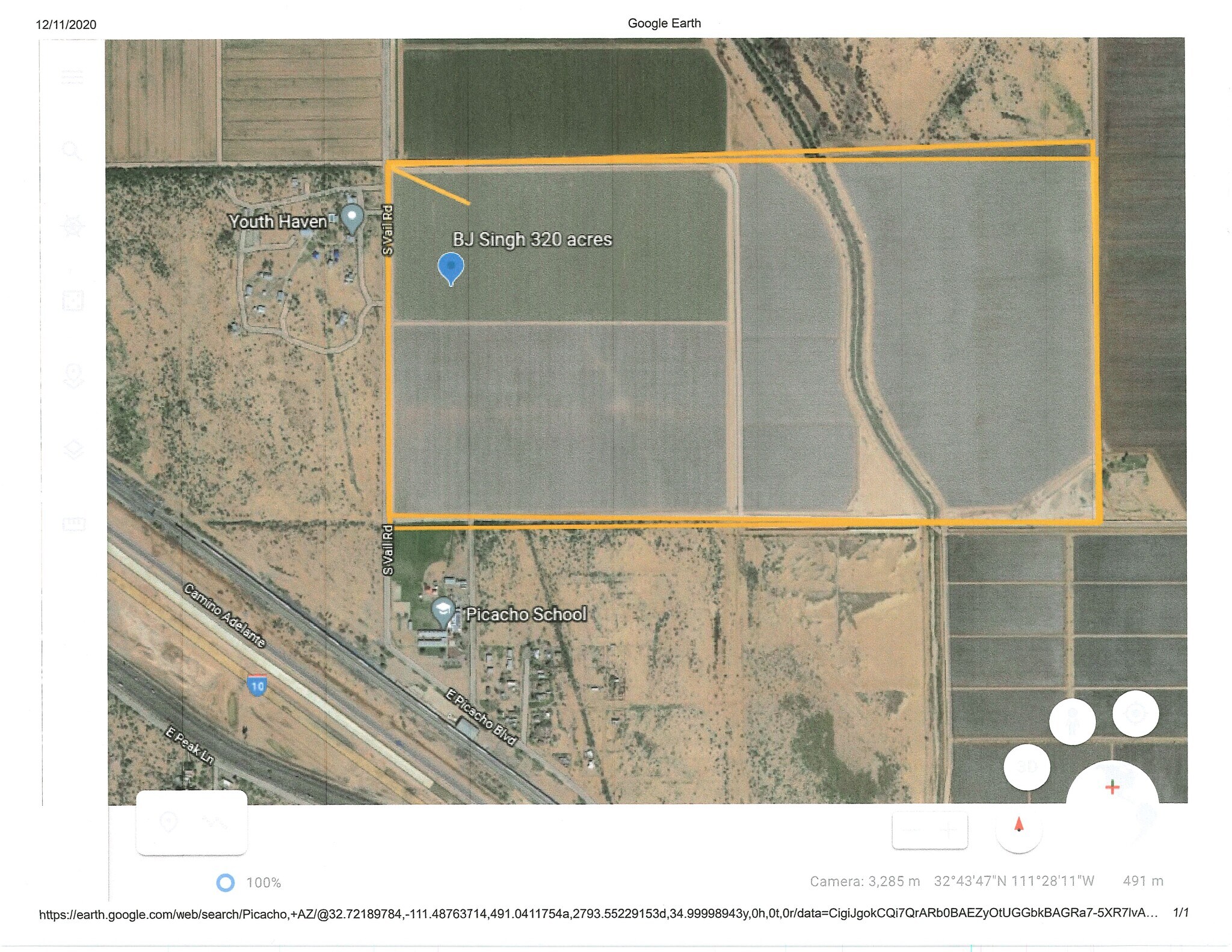 TBD Vail -1, Eloy, AZ for sale Primary Photo- Image 1 of 1