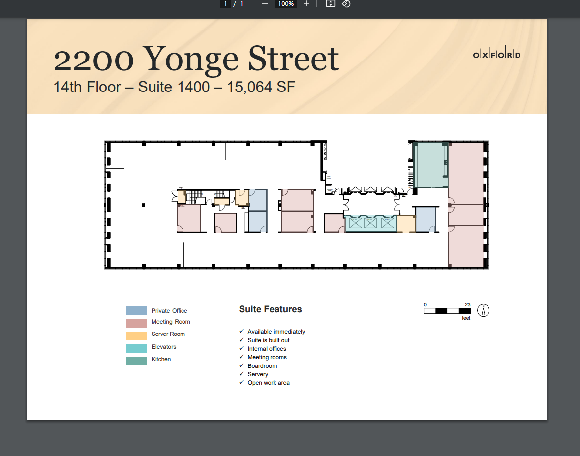 2200 Yonge St, Toronto, ON for lease Floor Plan- Image 1 of 1