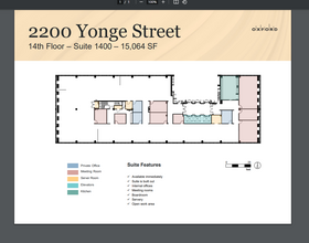 2200 Yonge St, Toronto, ON for lease Floor Plan- Image 1 of 1