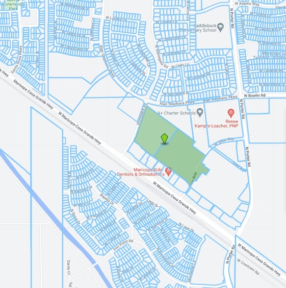 41650 W Maricopa Casa Grande Hwy, Maricopa, AZ for sale - Plat Map - Image 2 of 2