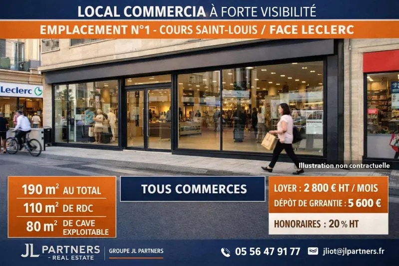 Retail in Bordeaux for lease - Building Photo - Image 1 of 2