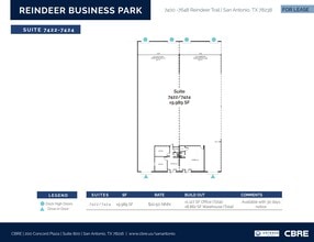 7492-7522 Reindeer Trl, San Antonio, TX for lease Floor Plan- Image 1 of 1