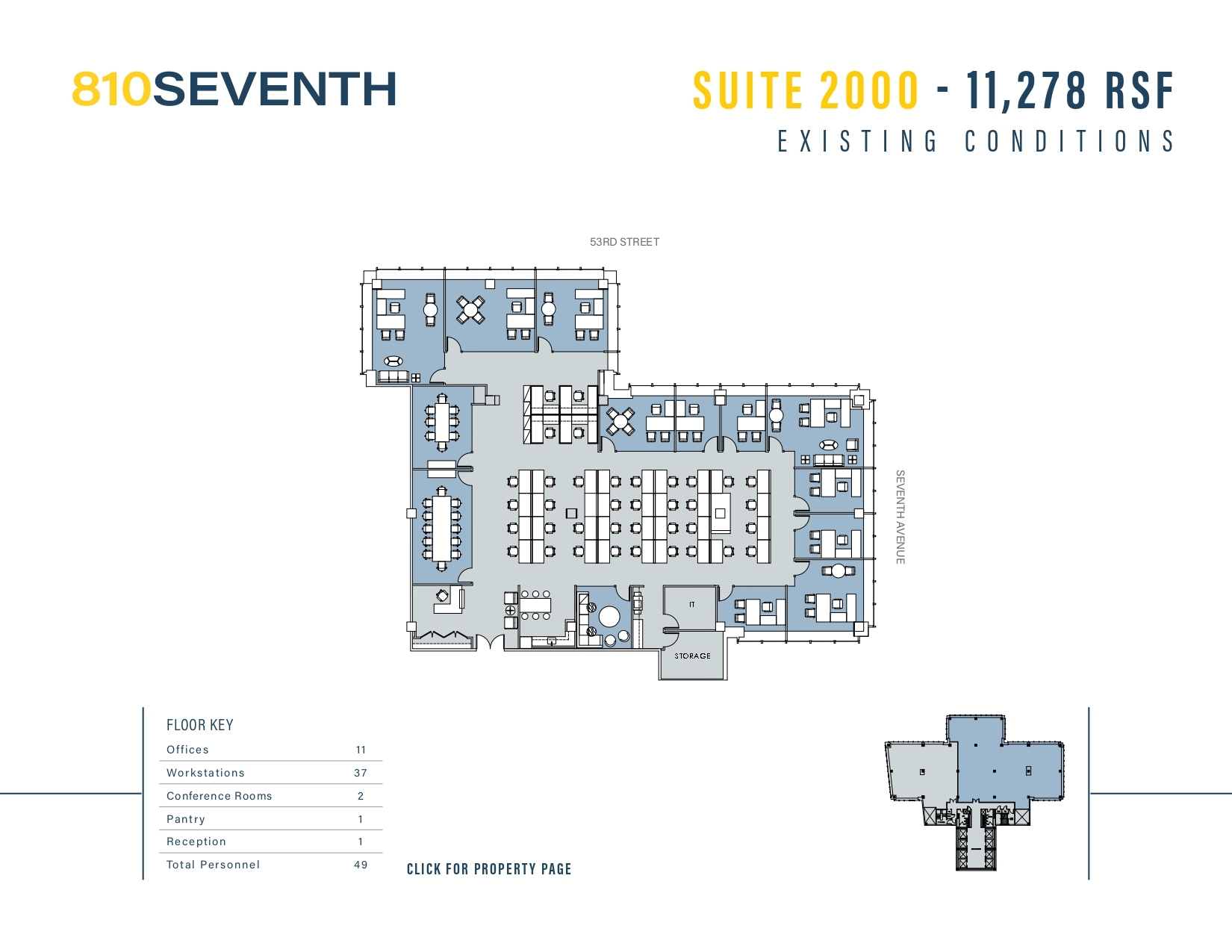 810 Seventh Ave, New York, NY for lease Floor Plan- Image 1 of 2