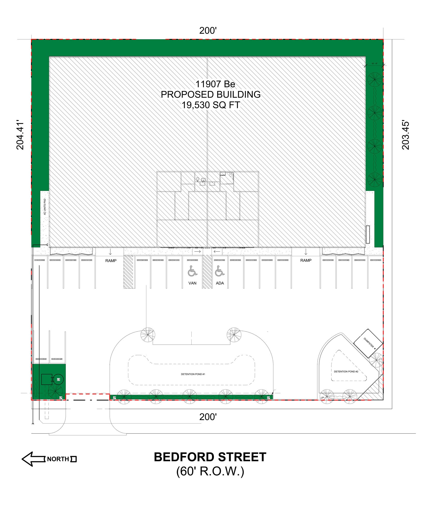 11907 Bedford St, Houston, TX for lease Site Plan- Image 1 of 9