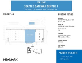 1201 S 140th St, Burien, WA for lease Floor Plan- Image 1 of 1