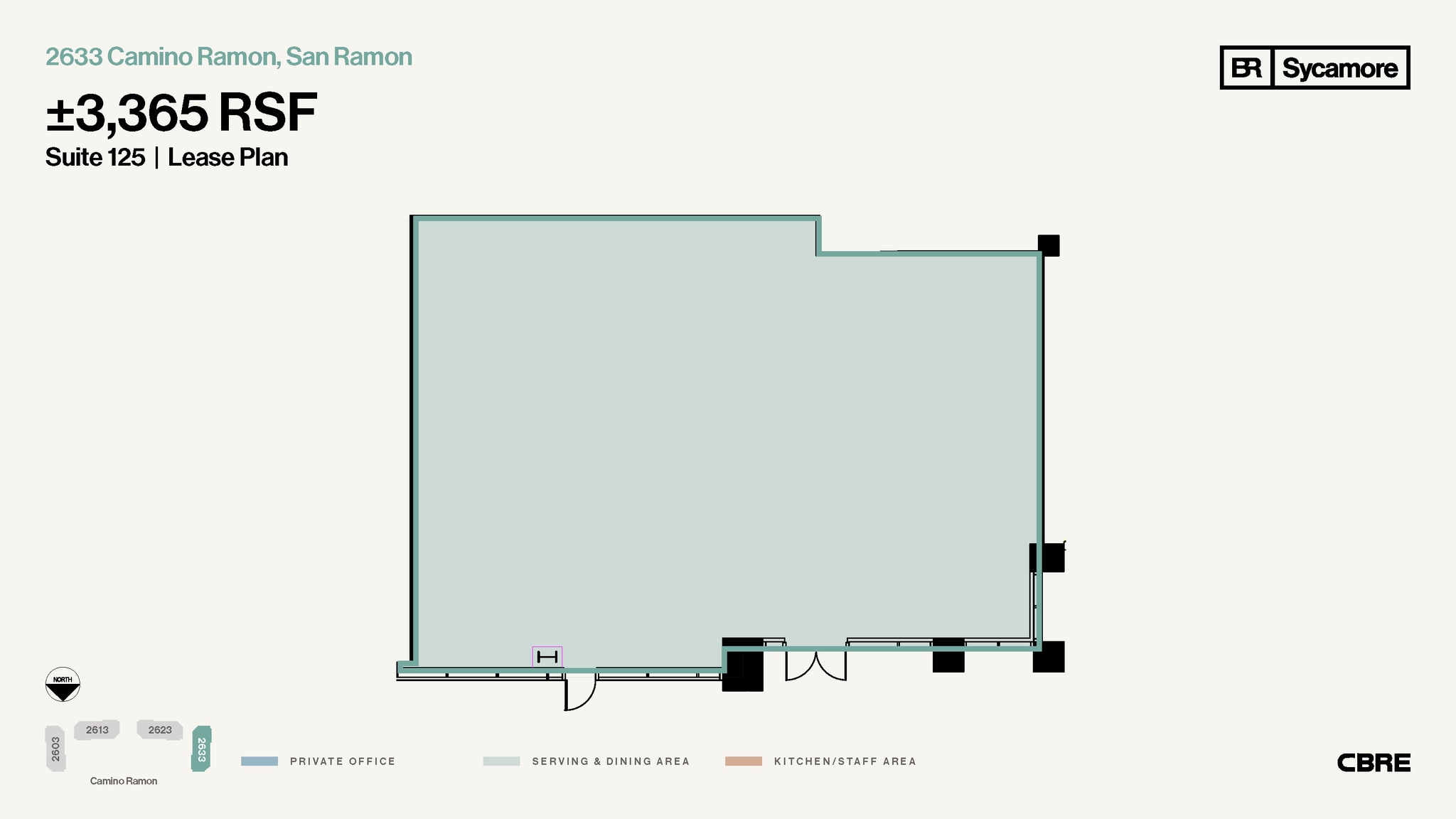 2603-2633 Camino Ramon, San Ramon, CA for lease Floor Plan- Image 1 of 1