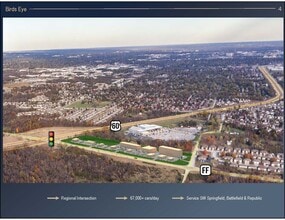 00 Hwy FF & West Bypass, Springfield, MO - AERIAL  map view - Image1