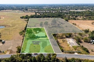 989 Old Mcdade Rd, Elgin, TX - AERIAL  map view