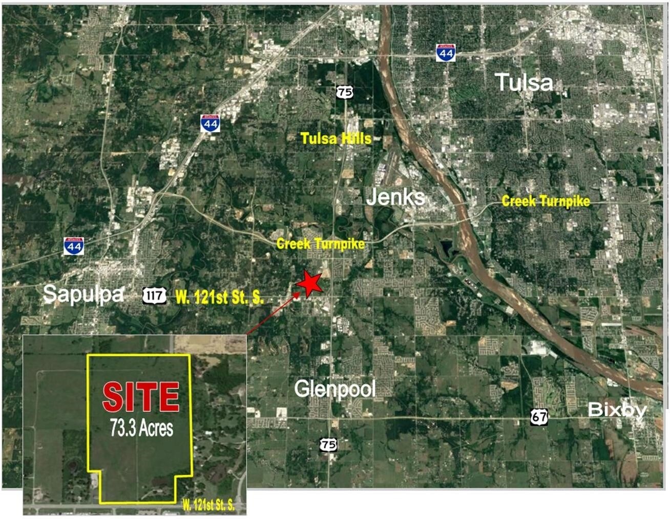1757 W 121st St, Jenks, OK 74037 Land for Sale